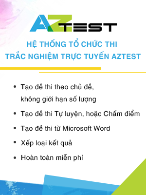 Hệ thống tạo lập website trắc nghiệm trực tuyến miễn phí